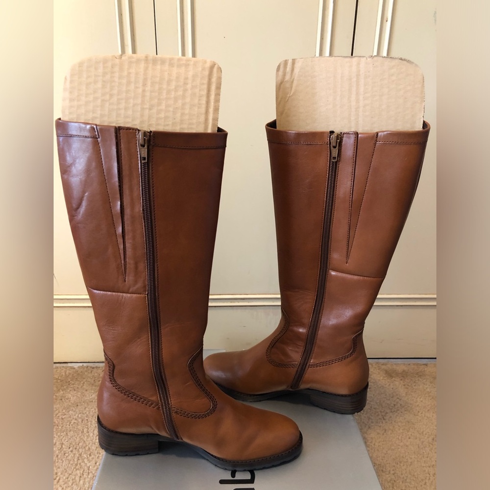 💖💖💖Gabor Wide Calf Leather Boots